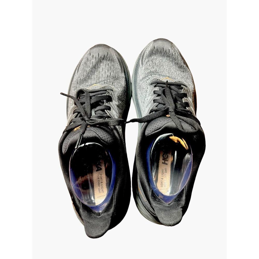 HOKA Clifton 8 Running Shoes Women’s 9.5 Gray Copper Gold Athletic Sneakers - Picture 9 of 14